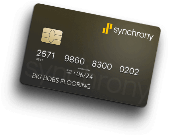 Synchrony card | Big Bob's Flooring Outlet Colorado Springs