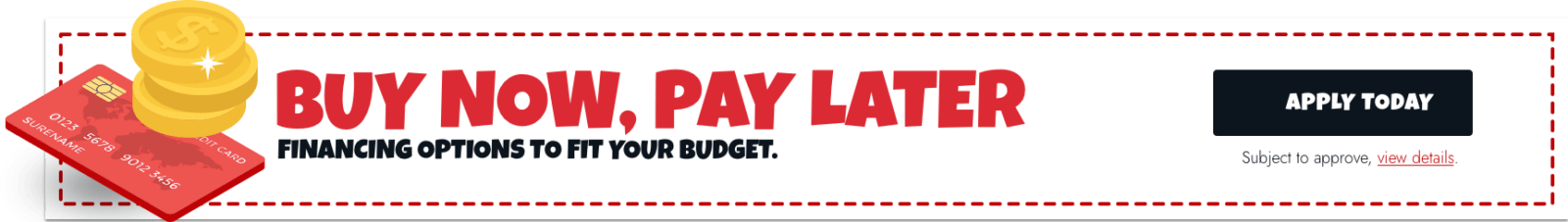 Buy now pay later banner | Big Bob's Flooring Outlet Colorado Springs